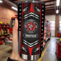 Personalized Firefighter Stainless Steel Tumbler Custom Name 20oz Gift for Dad 20oz Tumbler GradoCreations