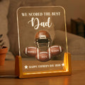 Personalized 3D LED Light for Dad - Custom Football Gift