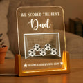 Personalized Soccer Dad 3D LED Light Custom Gift for Football Lovers