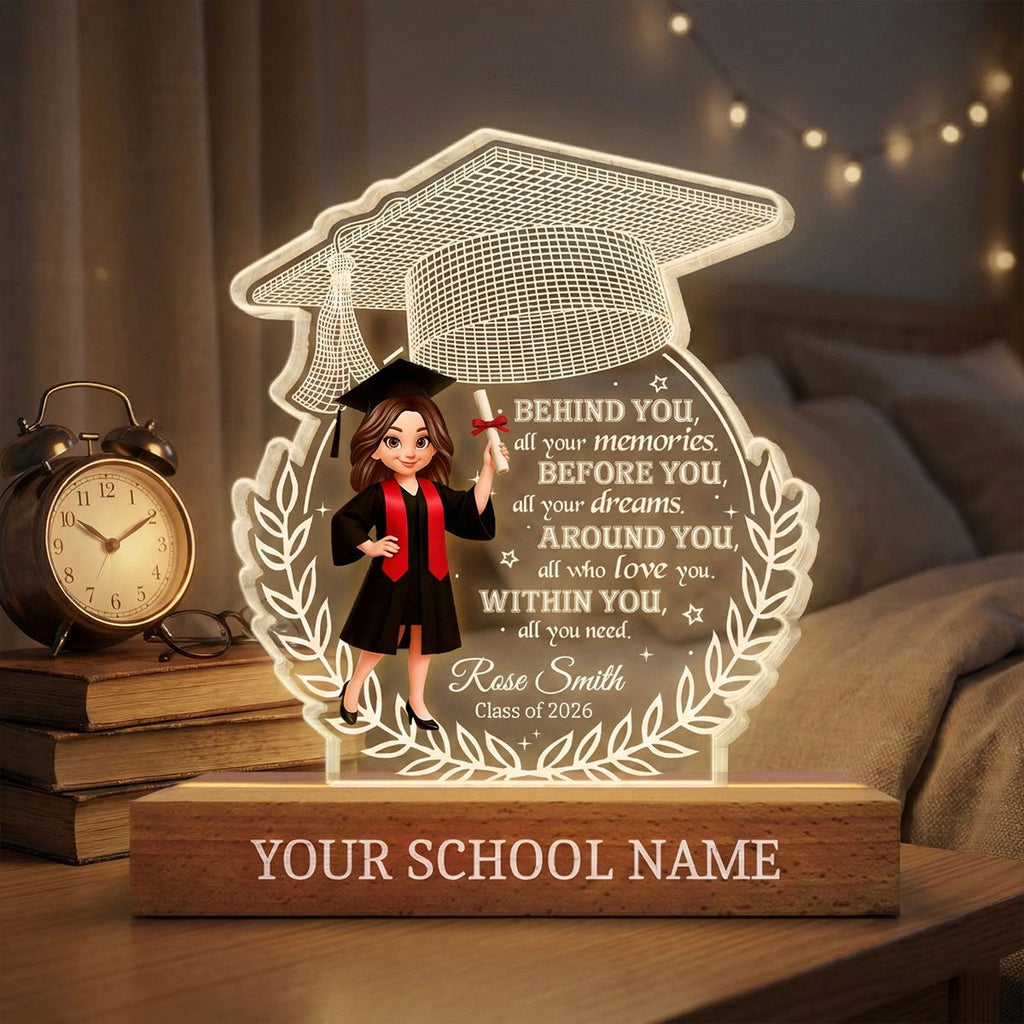 Personalized 3D LED Light Graduation Gift for Class of 2026