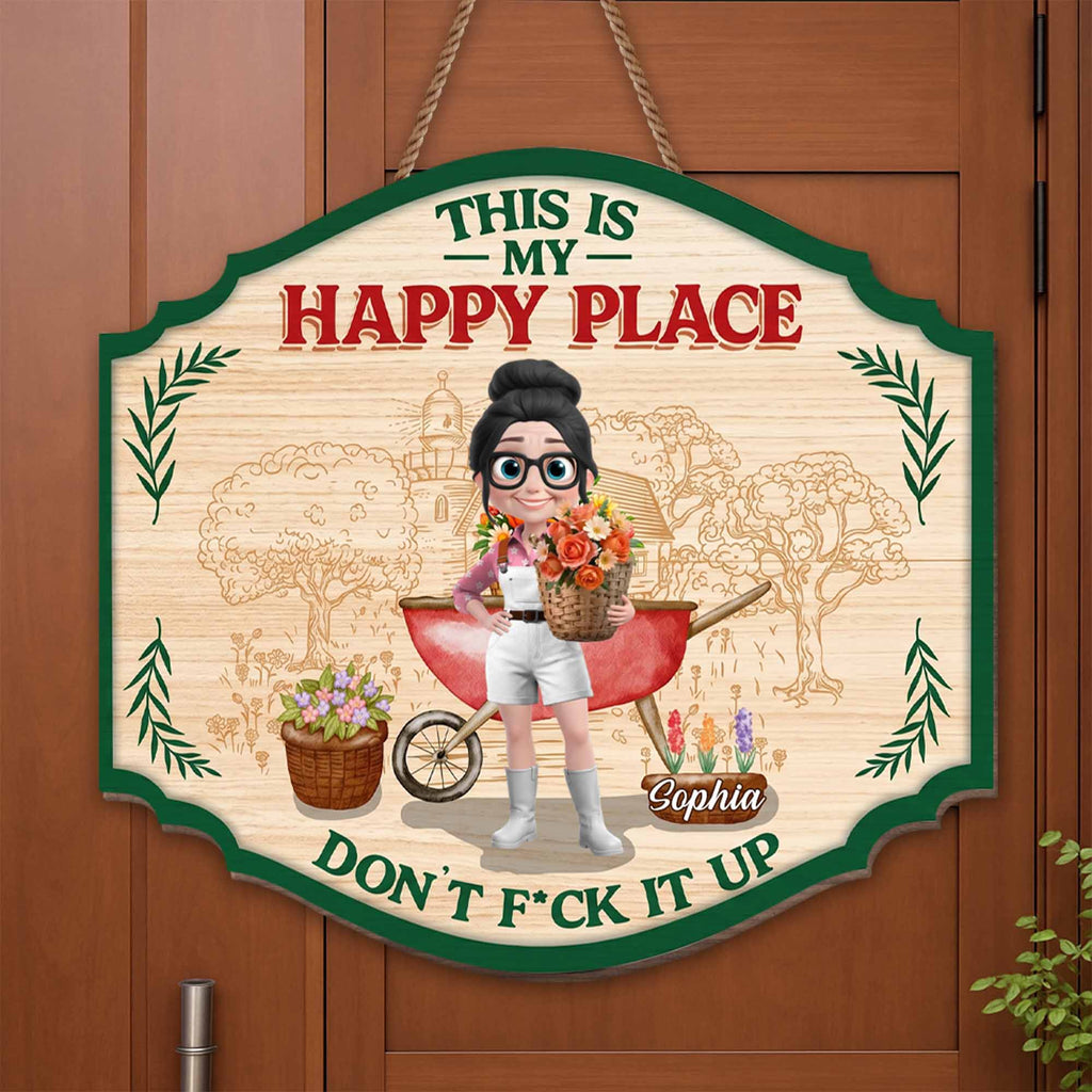 Personalized Custom Shaped Wood Sign for Gardening Lovers - Eco-Friendly Gift Wood Sign GradoCreations