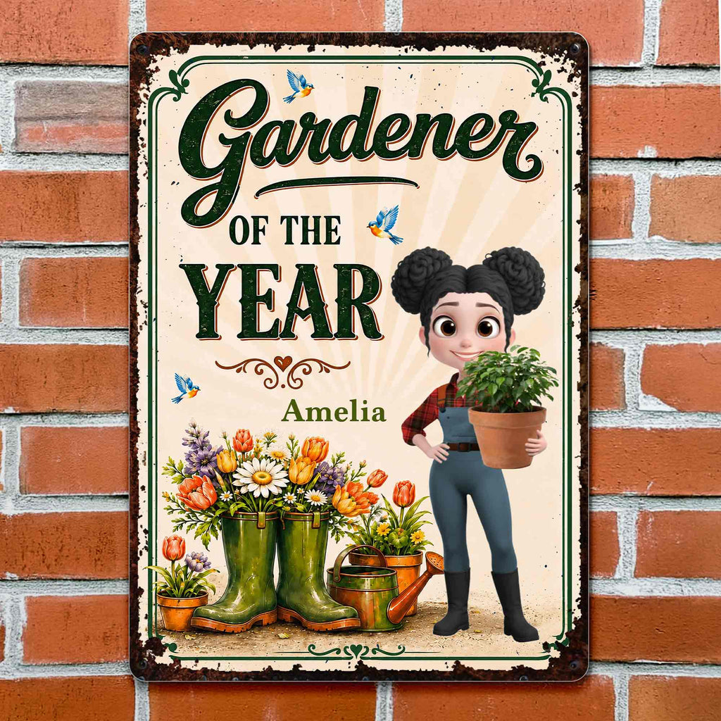 Personalized Metal Sign for Gardening Lovers - Custom Gift for Mom Metal Sign GradoCreations