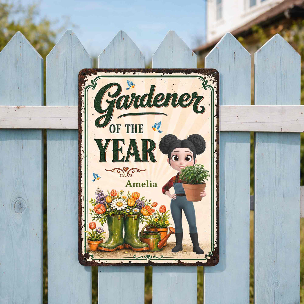 Personalized Metal Sign for Gardening Lovers - Custom Gift for Mom Metal Sign GradoCreations