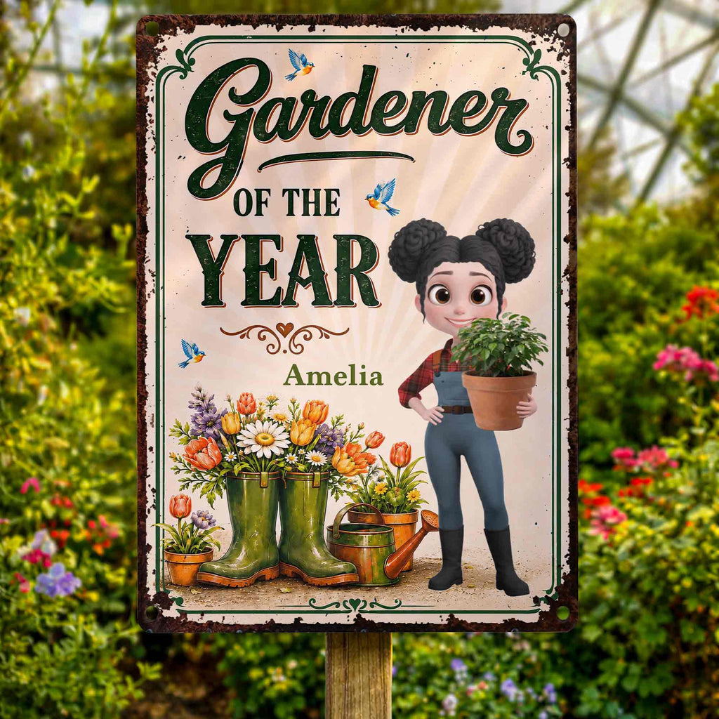 Personalized Metal Sign for Gardening Lovers - Custom Gift for Mom Metal Sign GradoCreations