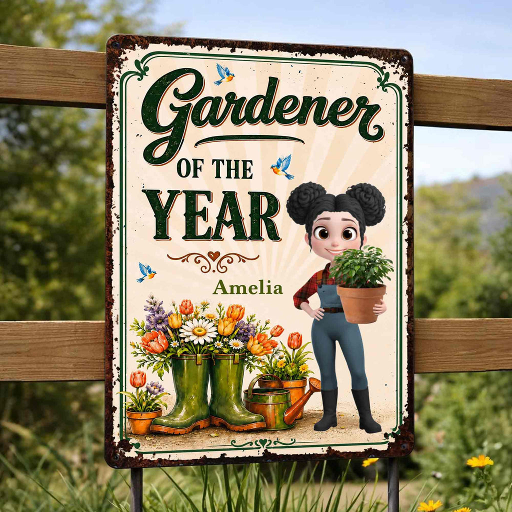 Personalized Metal Sign for Gardening Lovers - Custom Gift for Mom Metal Sign GradoCreations