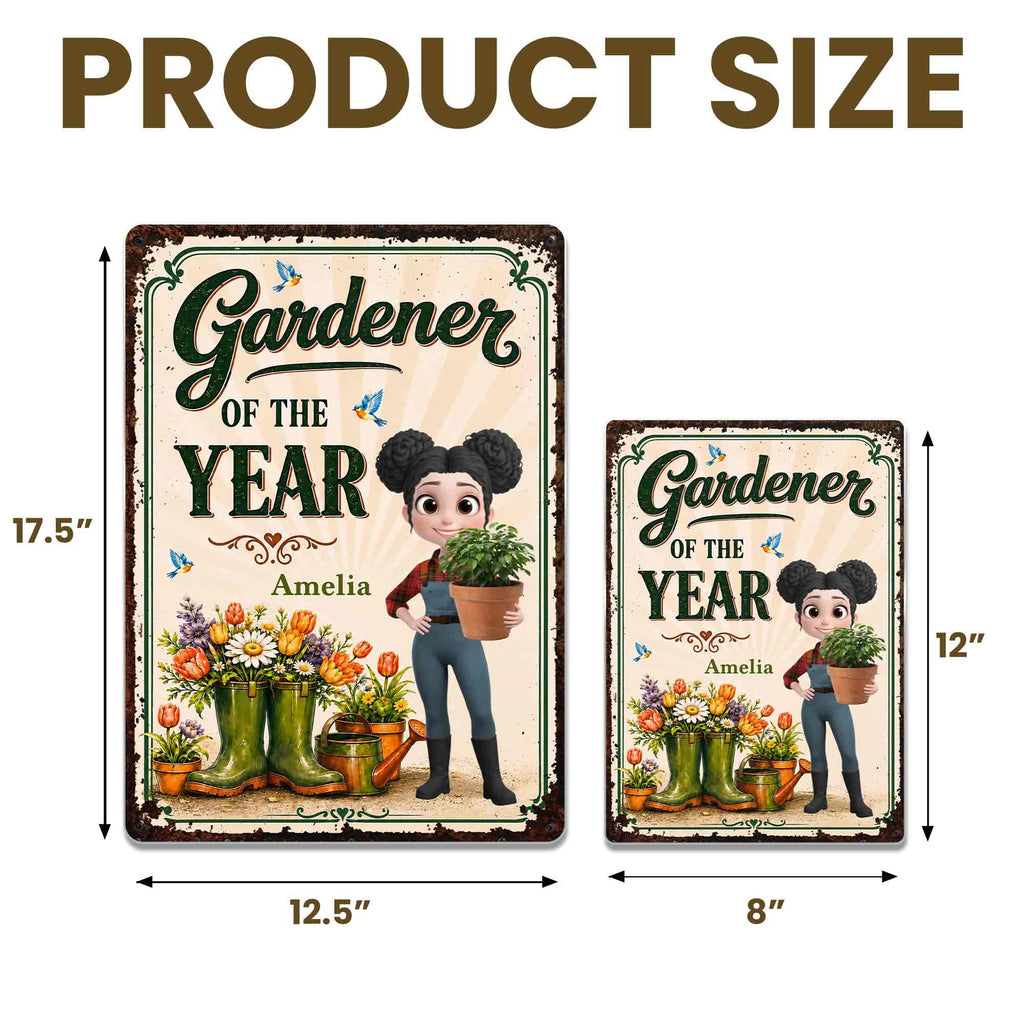 Personalized Metal Sign for Gardening Lovers - Custom Gift for Mom Metal Sign GradoCreations
