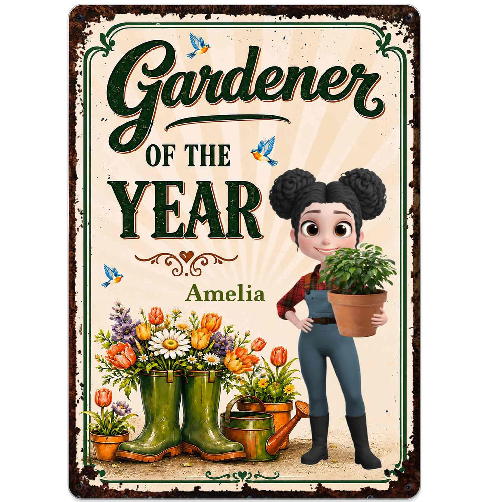 Personalized Metal Sign for Gardening Lovers - Custom Gift for Mom Metal Sign GradoCreations