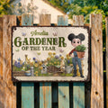 Personalized Gardener Metal Sign Custom Name Gift for Mom Metal Sign GradoCreations