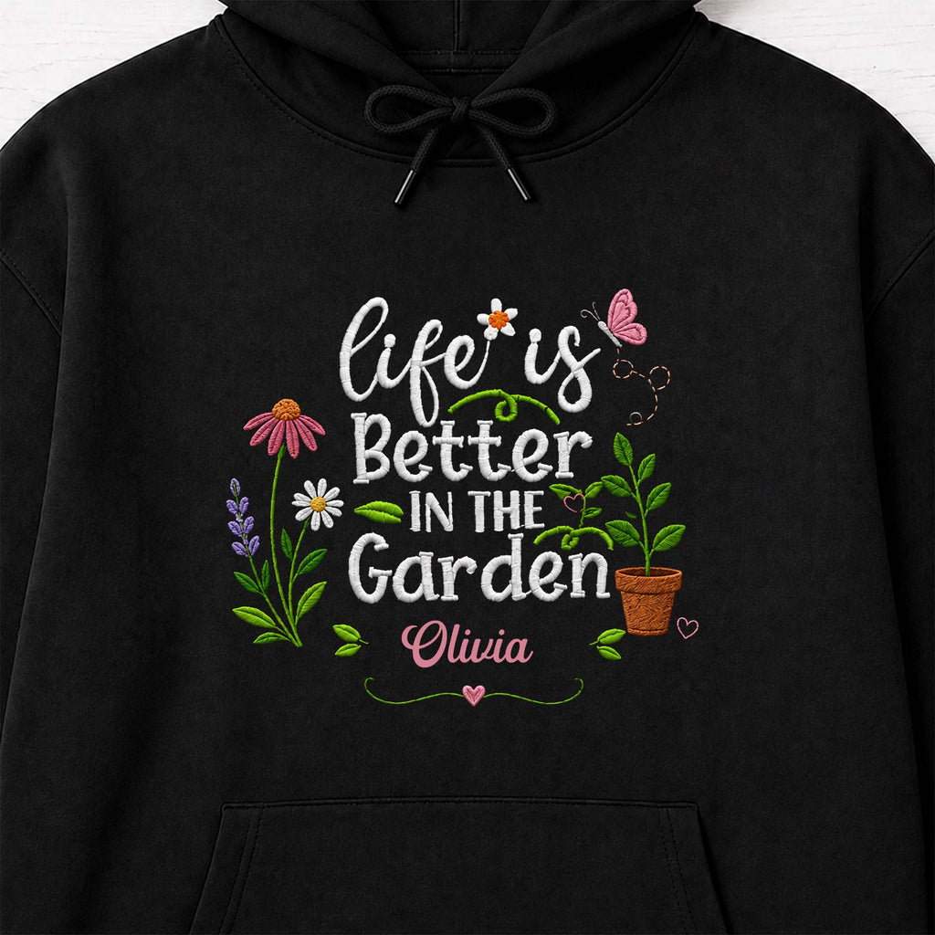 Personalized Unisex T-Shirt & Hoodie Life in the Garden Gift for Mom Shirt GradoCreations