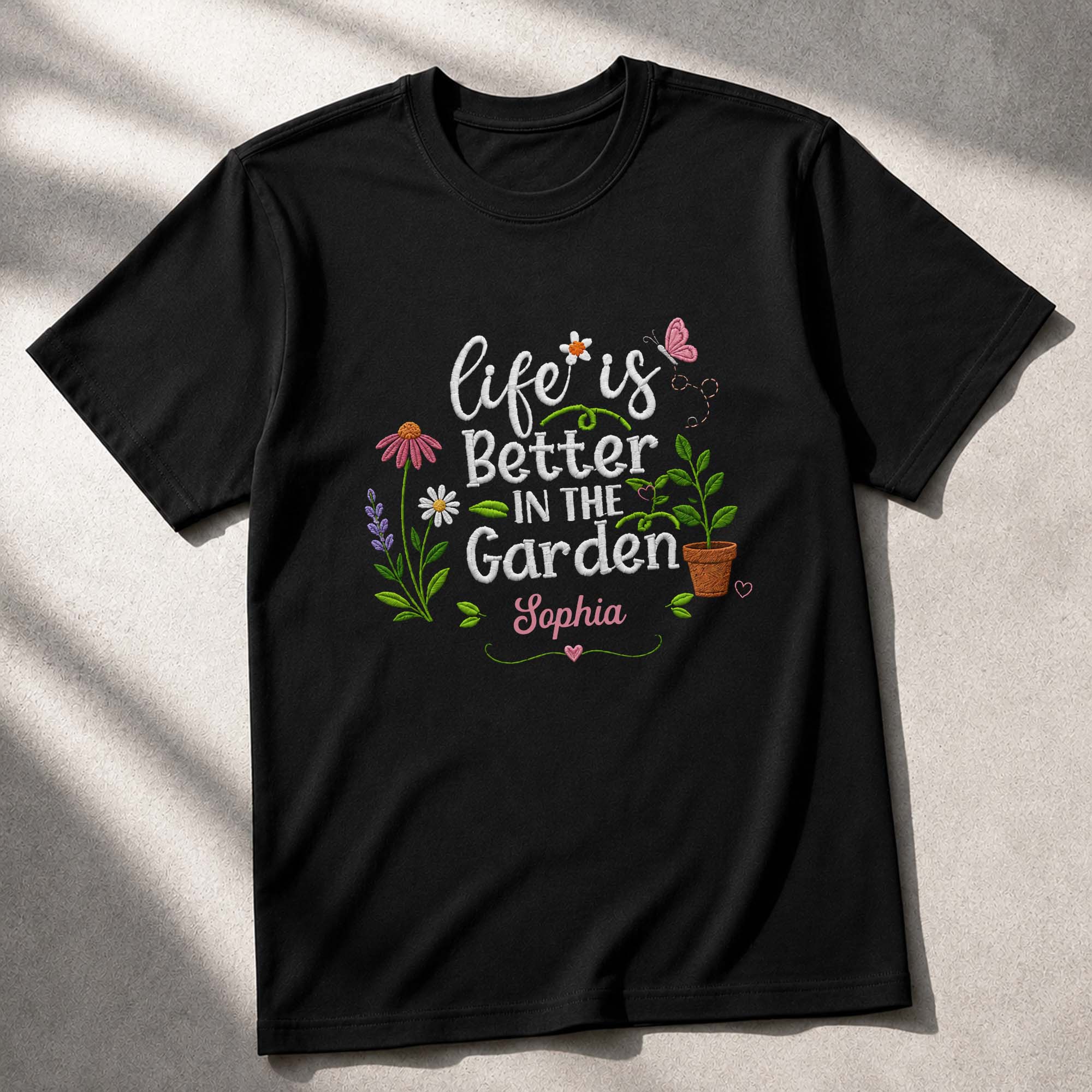 Personalized Unisex T-Shirt & Hoodie Life in the Garden Gift for Mom Shirt GradoCreations