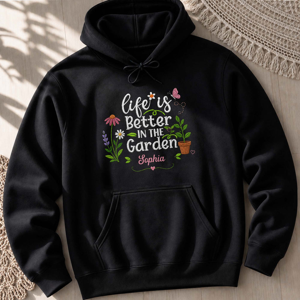 Personalized Unisex T-Shirt & Hoodie Life in the Garden Gift for Mom Shirt GradoCreations