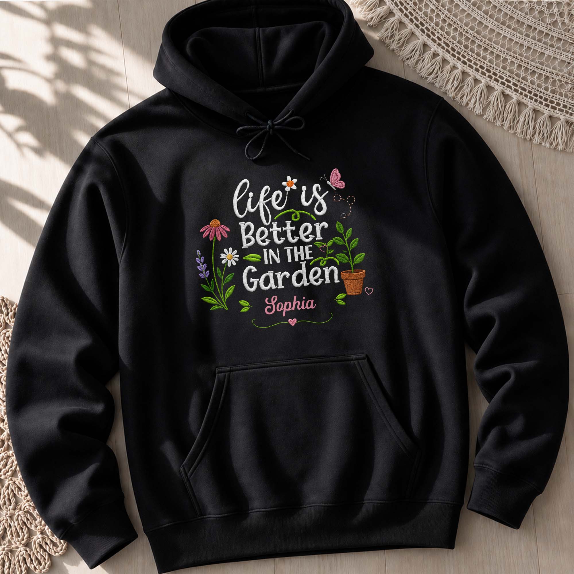 Personalized Unisex T-Shirt & Hoodie Life in the Garden Gift for Mom Shirt GradoCreations