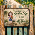 Personalized Metal Garden Sign Custom Name Gift for Mom Metal Sign GradoCreations