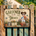 Personalized Metal Sign for Gardener Custom Name Decor Gift Metal Sign GradoCreations