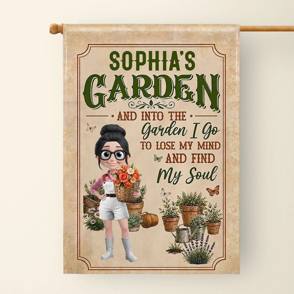 Personalized Double-Sided Garden Flag Custom Name Gift for Mom