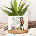 Personalized Ceramic Plant Pot Custom Name Gift for Mom Ceramic Plant Pot GradoCreations