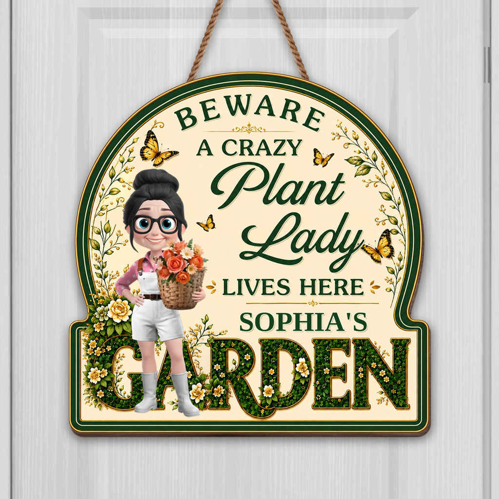 Personalized Custom Shaped Wood Sign for Garden Lovers - Unique Gift