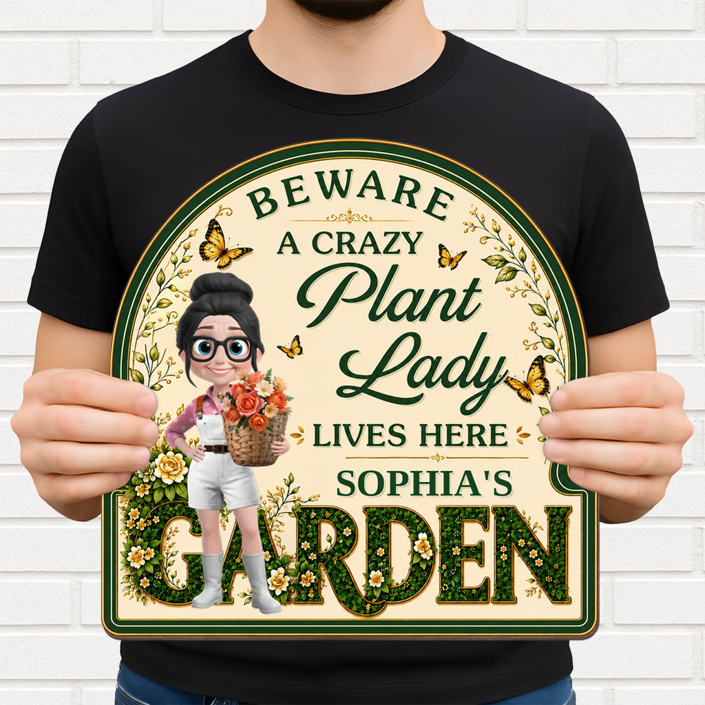 Personalized Custom Shaped Wood Sign for Garden Lovers - Unique Gift
