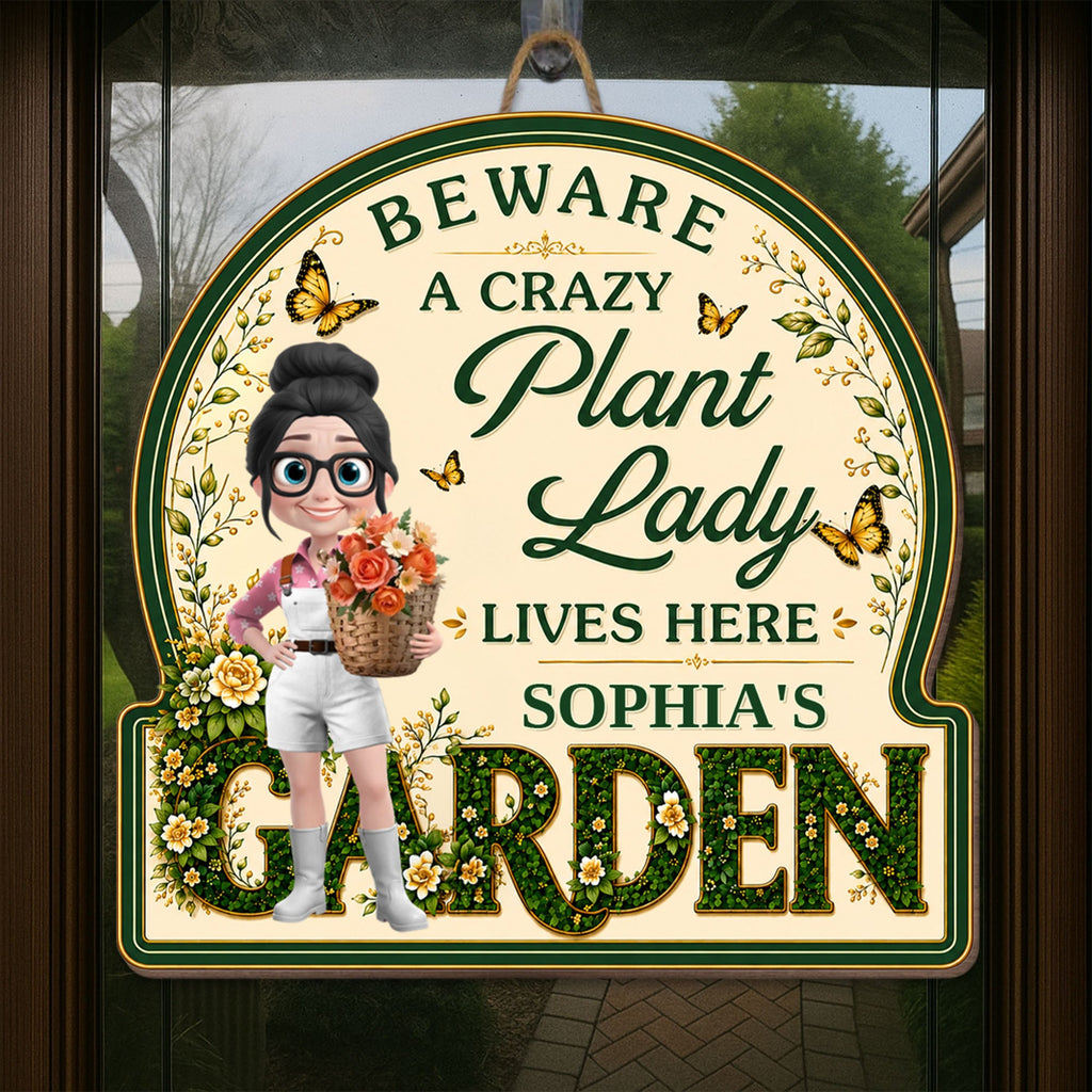 Personalized Custom Shaped Wood Sign for Garden Lovers - Unique Gift