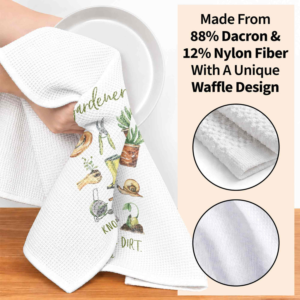 Personalized Gardener Kitchen Towel Custom Name Gift Idea