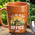 Personalized Plant Pot Ceramic Mug Custom Gift for Gardener