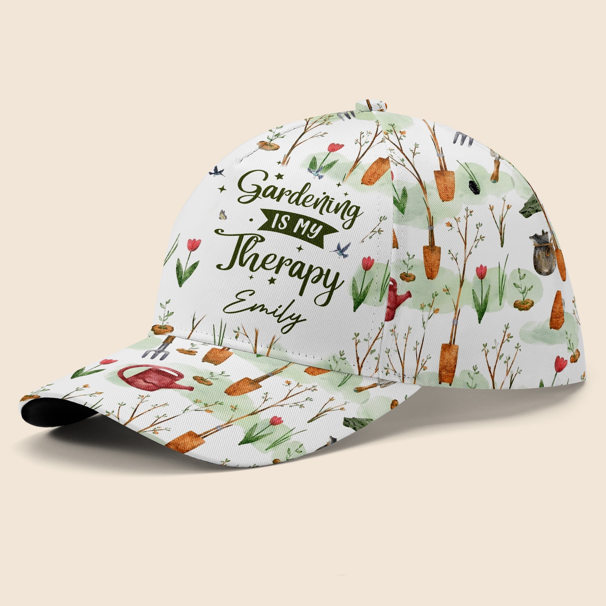 Personalized Classic Cap Gardening Tools Custom Name Gift for Her Classic Cap GradoCreations