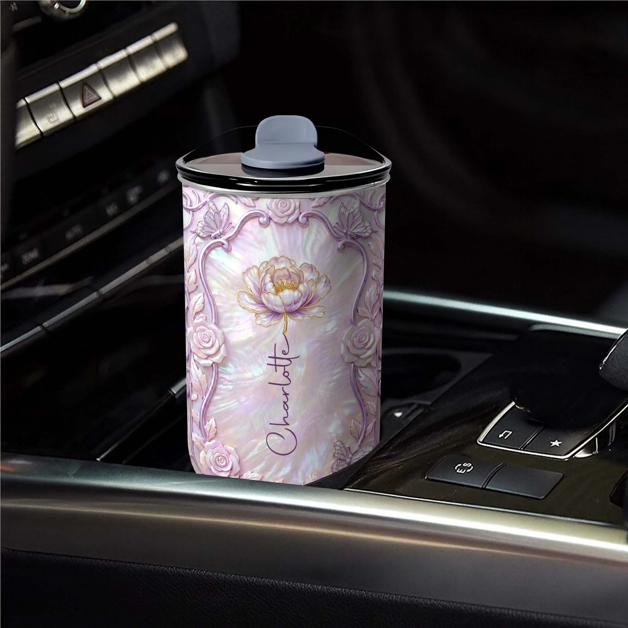 Personalized Custom 10oz Birth Month Flower Tumbler Gift 10oz tumbler GradoCreations