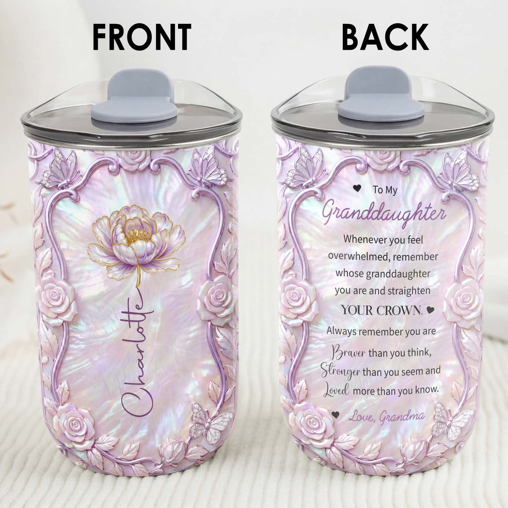 Personalized Custom 10oz Birth Month Flower Tumbler Gift 10oz tumbler GradoCreations