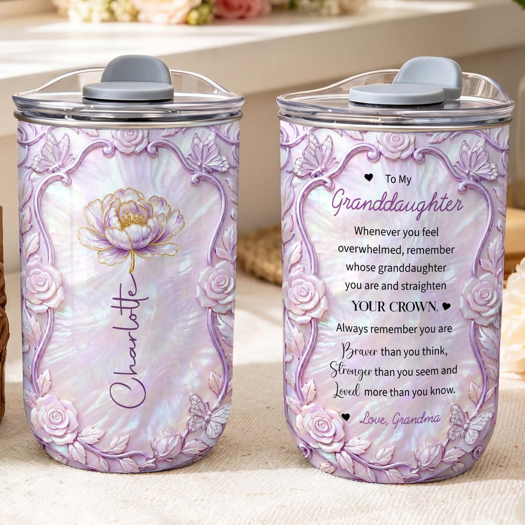Personalized Custom 10oz Birth Month Flower Tumbler Gift 10oz tumbler GradoCreations
