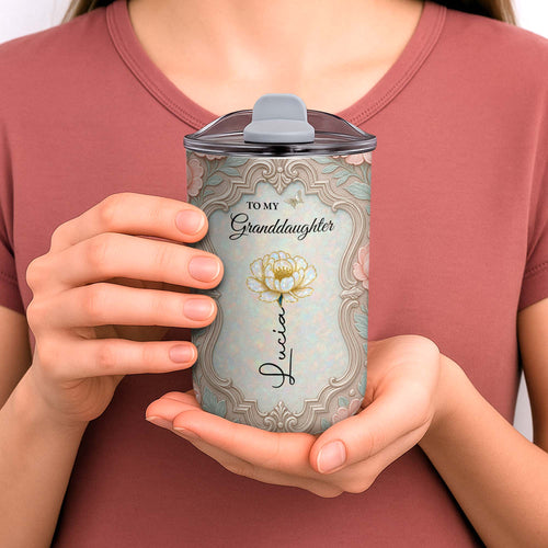 Personalized 10oz Stainless Steel Tumbler for Granddaughter Birthday Gift 10oz tumbler GradoCreations