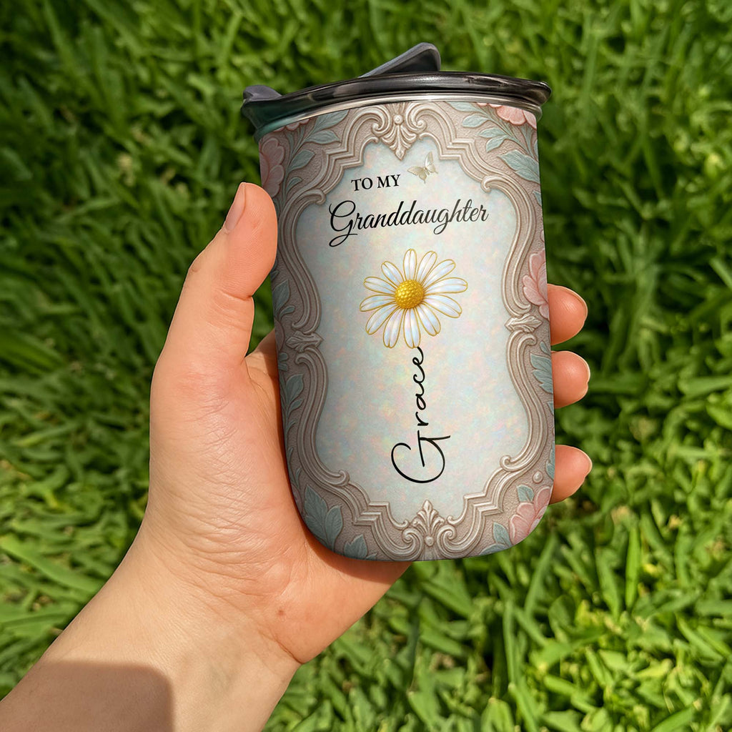 Personalized 10oz Stainless Steel Tumbler for Granddaughter Birthday Gift 10oz tumbler GradoCreations