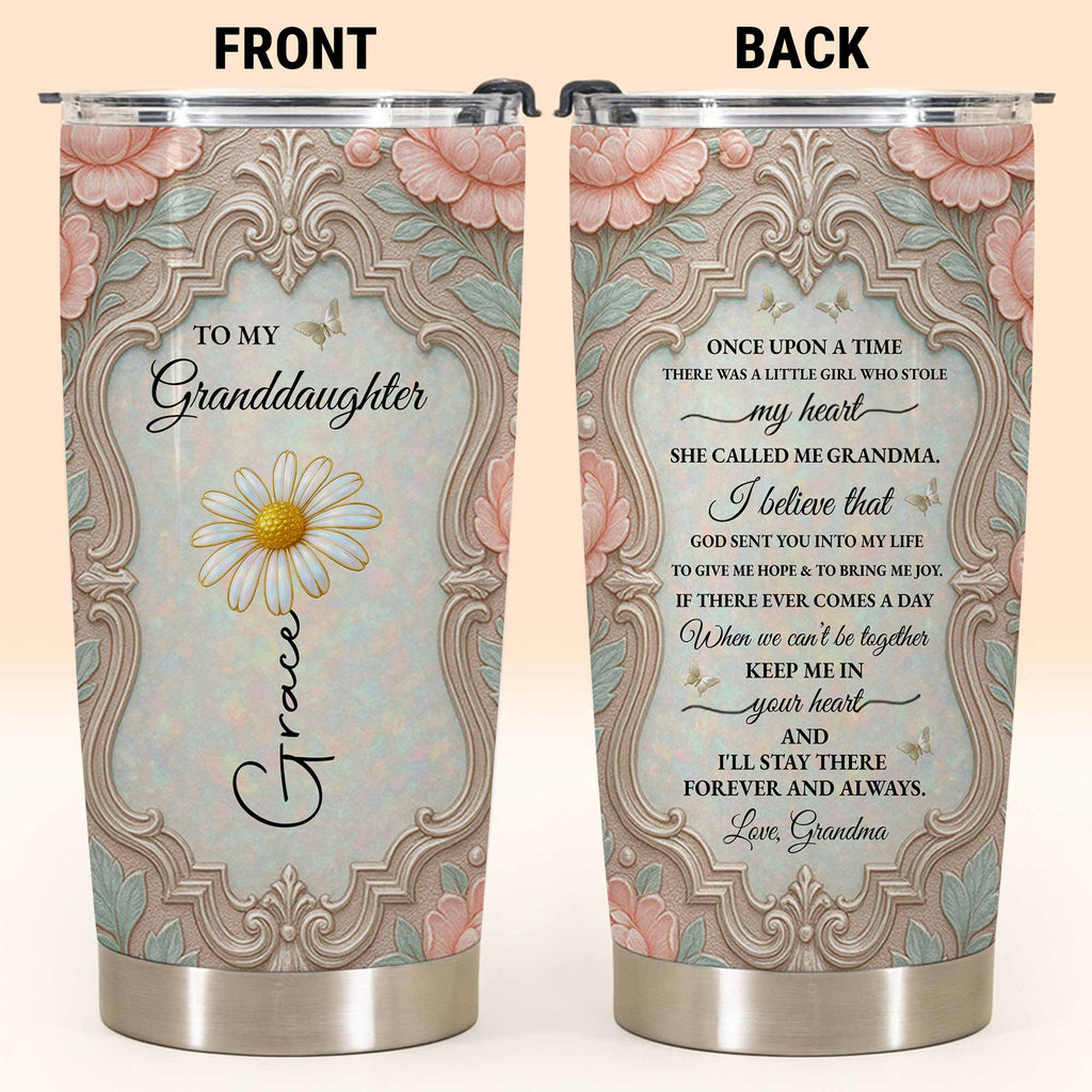 Personalized 20oz Stainless Steel Tumbler Custom Gift for Granddaughter 20oz Tumbler GradoCreations
