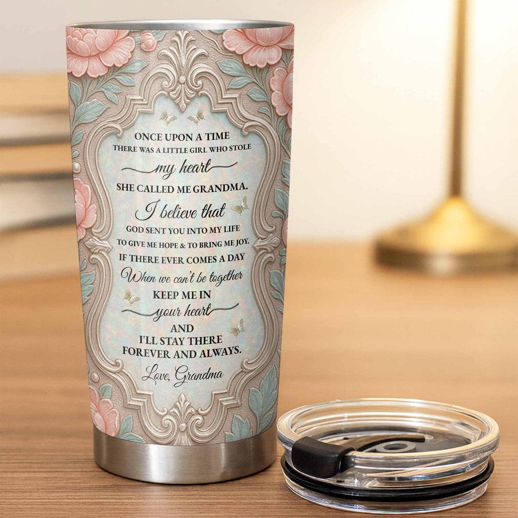 Personalized 20oz Stainless Steel Tumbler Custom Gift for Granddaughter 20oz Tumbler GradoCreations