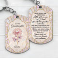 Personalized Stainless Steel Keychain for Granddaughter Gift Stainless Steel Keychain GradoCreations
