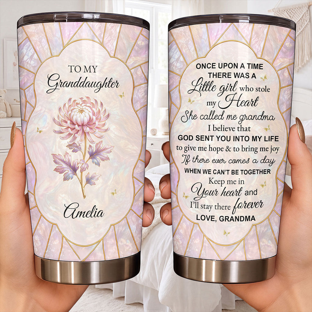 Personalized 20oz Stainless Steel Tumbler for Granddaughter Gift 20oz Tumbler GradoCreations
