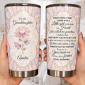 Personalized 20oz Stainless Steel Tumbler for Granddaughter Gift 20oz Tumbler GradoCreations