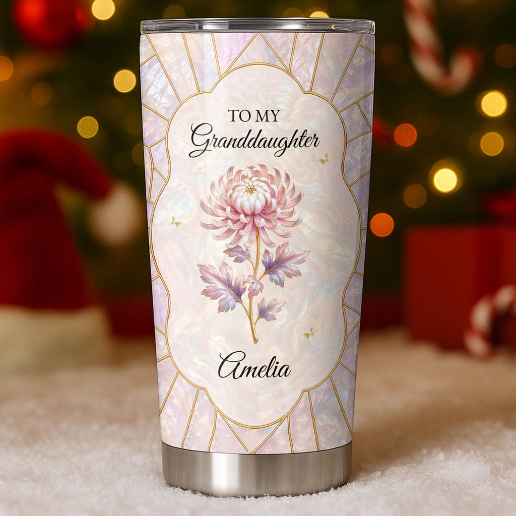 Personalized 20oz Stainless Steel Tumbler for Granddaughter Gift 20oz Tumbler GradoCreations