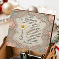 Personalized Wooden Music Box Custom Daisy Design for Granddaughter Music Box GradoCreations