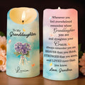 Personalized LED Candle Custom Name Gift for Granddaughter LED Candle GradoCreations