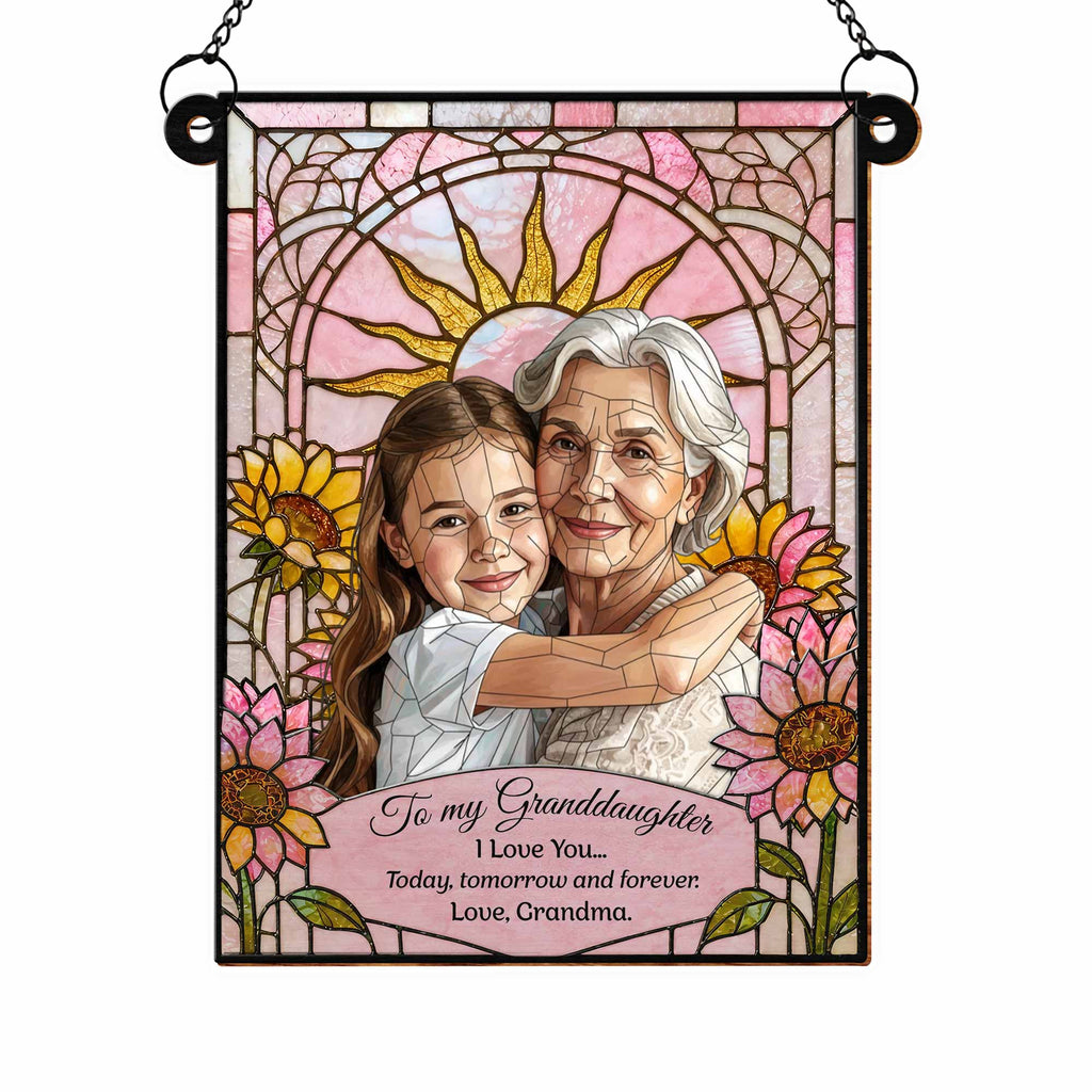 Personalized Granddaughter Suncatcher Custom Gift Idea Suncatcher GradoCreations