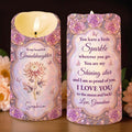 Personalized LED Candle Custom Name Gift for Granddaughter LED Candle GradoCreations