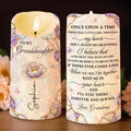 Personalized LED Candle Custom Flower Butterflies Gift for Granddaughter LED Candle GradoCreations