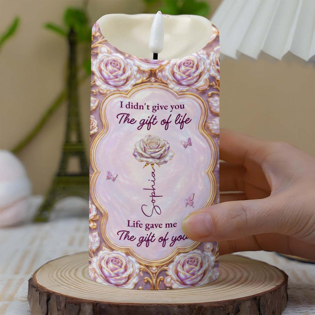 Personalized LED Candle Custom Name Gift for Granddaughter LED Candle GradoCreations