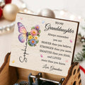Personalized Music Box Gift for Granddaughter with Butterflies Music Box GradoCreations
