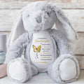 Personalized Stuffed Bunny Custom Name Gift for Granddaughter Stuffed Bunny GradoCreations