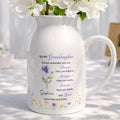 Personalized Ceramic Flower Vase Custom Gift for Granddaughter Flower Vase GradoCreations