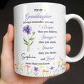 Personalized Coffee Mug for Granddaughter Custom Message Gift Edge-to-edge Mug GradoCreations