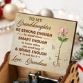 Personalized Music Box Custom Birth Month Flower Gift for Granddaughter