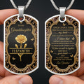 Personalized Dog Tag Necklace Custom for Granddaughter Gift