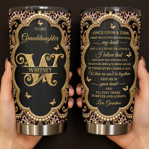 Personalized 20oz Stainless Steel Tumbler Custom Name Gift for Granddaughter 20oz Tumbler GradoCreations